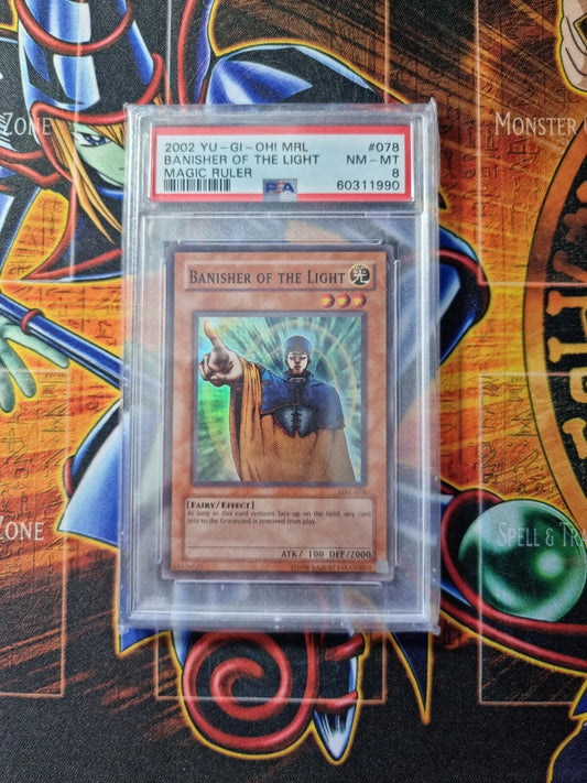 PSA 8 - Banisher of the Light Magic Ruler MRL-078 Unlimited Super Rare