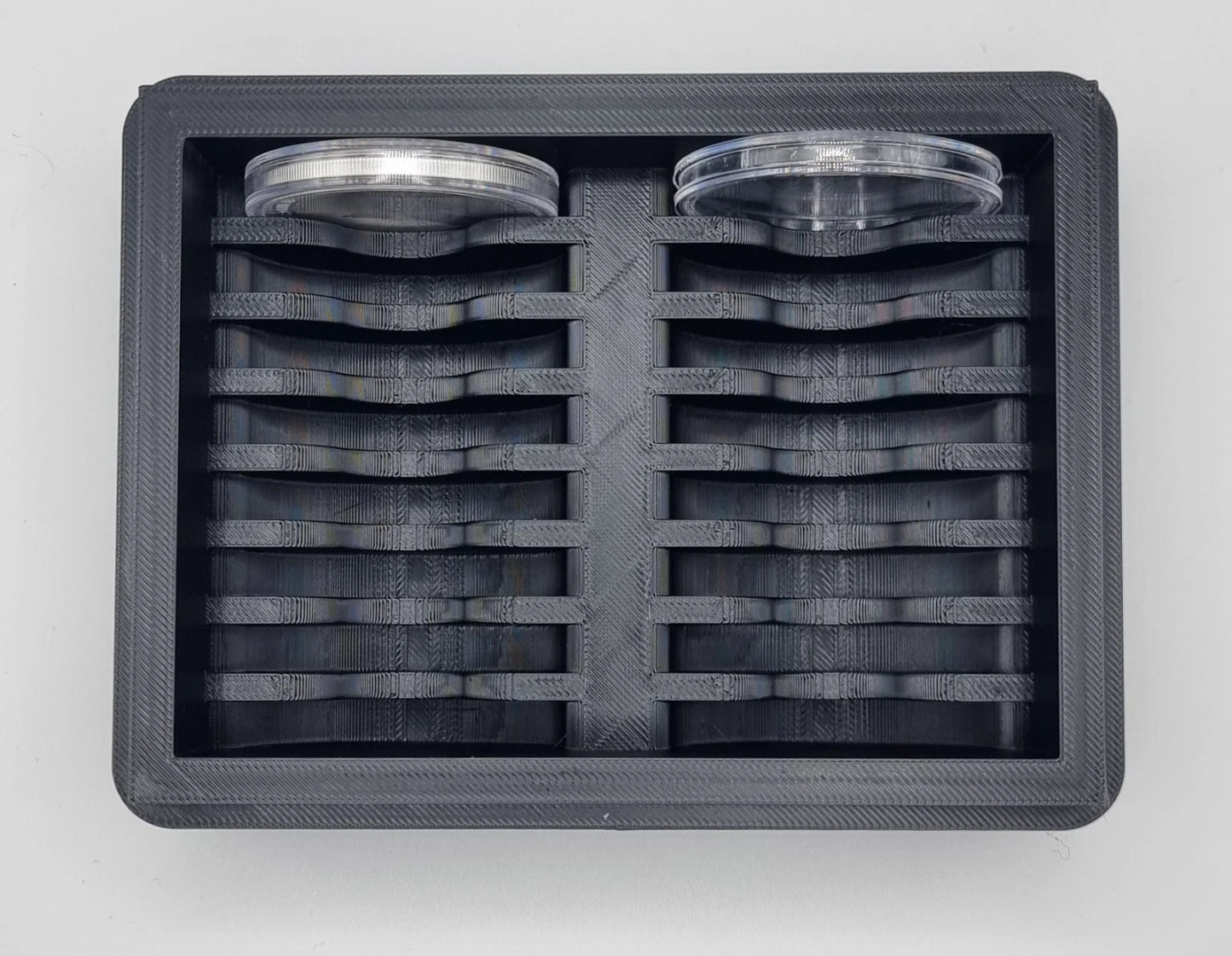 1oz Silver Coin Storage Box – 41mm Capsules, Stackable