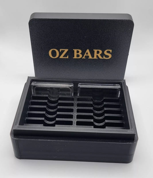 1oz Troy Silver Bar Storage Box – Stackable