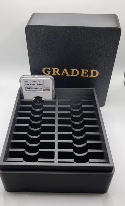 Graded Coin Slab Storage Box – NGC & PCGS Compatible